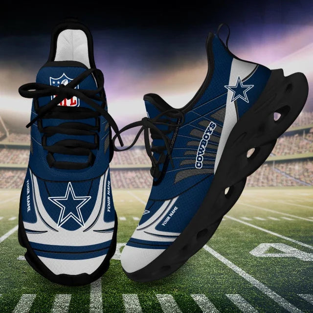 LIMITED EDITION - NEW CUSTOMIZED NFL21 DCB DALLAS COWBOYS UNISEX MAX SOUL SHOES