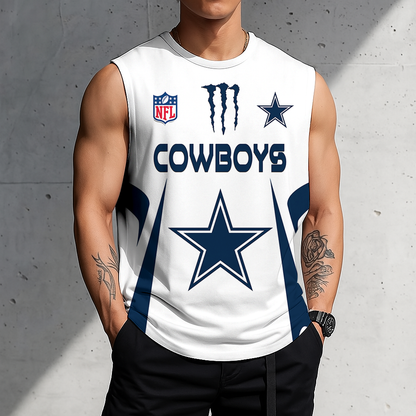 LIMITED EDITION - NEW CUSTOMIZED NFL21 DCB DALLAS COWBOYS MEN'S GYM SHIRT