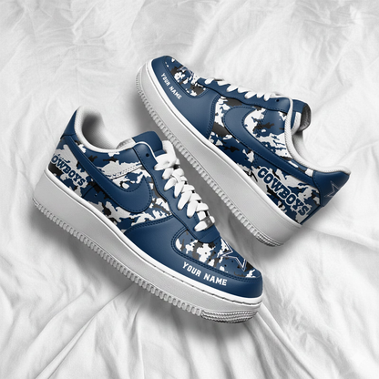 LIMITED EDITION - NEW CUSTOMIZED NFL21 DCB DALLAS COWBOYS AF1 SNEAKERS