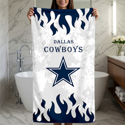 LIMITED EDITION - NEW CUSTOMIZED NFL21 DCB DALLAS COWBOYS BEACH TOWEL FOR FAN