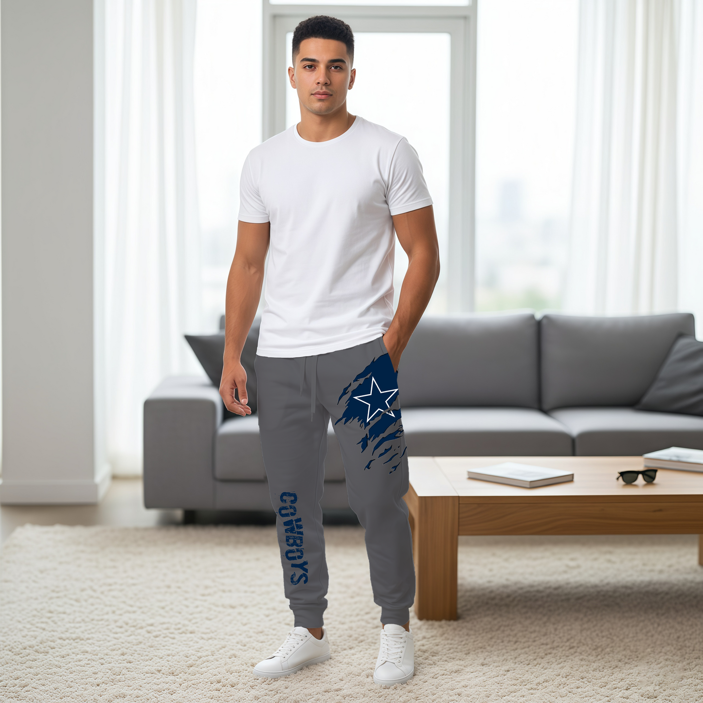 LIMITED EDITION - NEW PERSONALIZED NFL21 DCB DALLAS COWBOYS JOGGERS