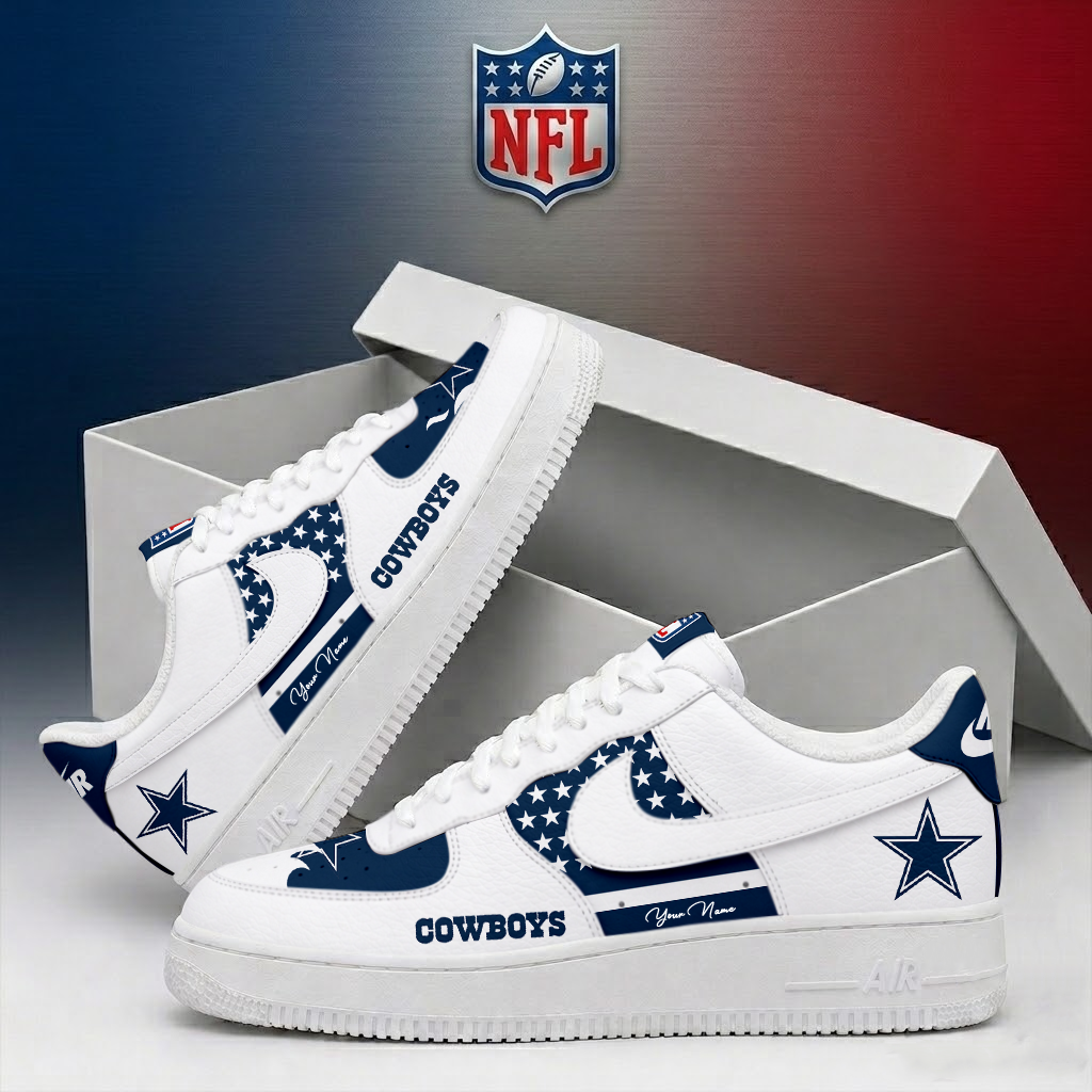 LIMITED EDITION - NEW CUSTOMIZED NFL21 DCB DALLAS COWBOYS AF1 SHOES