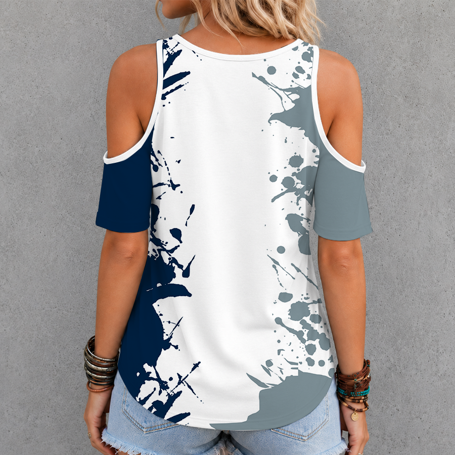 [SPECIAL OFFER] NEW CUSTOMIZED NFL21 DCB DALLAS COWBOYS CRISS CROSS V-NECK TOP