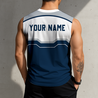 LIMITED EDITION - NEW CUSTOMIZED NFL21 DCB DALLAS COWBOYS MEN'S GYM SHIRT