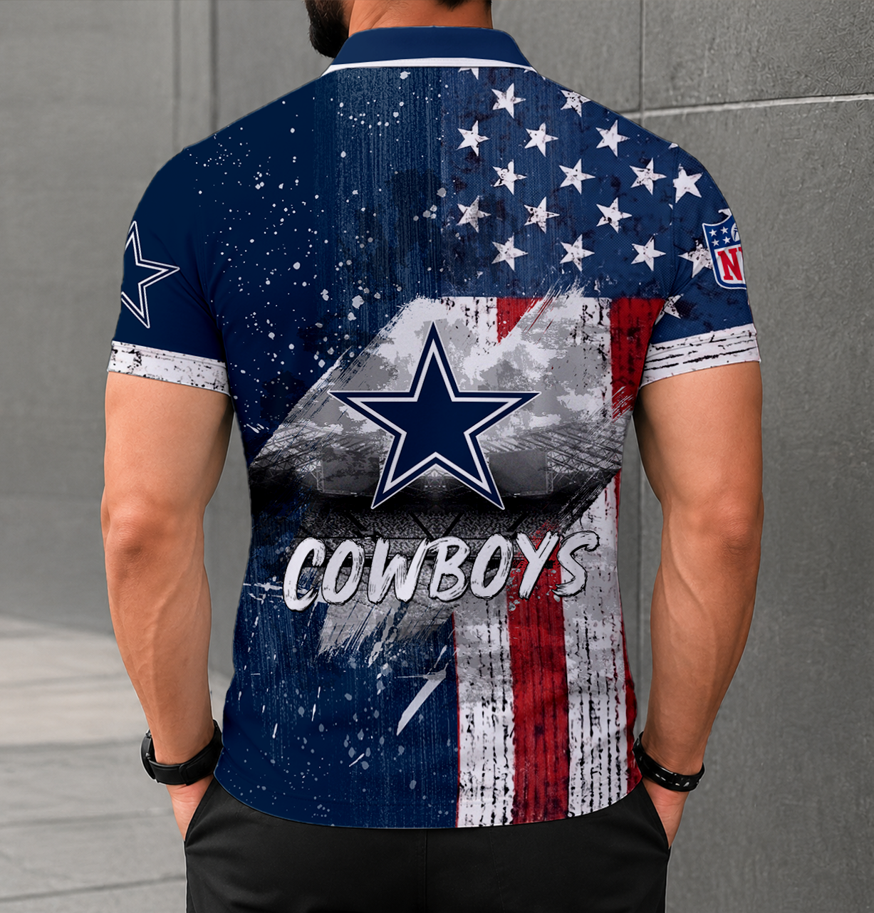 SPECIAL EDITION - NEW CUSTOMIZED NFL21 DCB DALLAS COWBOYS POLO SHIRT