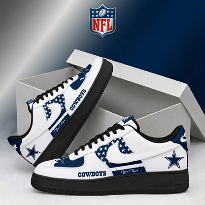 LIMITED EDITION - NEW CUSTOMIZED NFL21 DCB DALLAS COWBOYS AF1 SHOES