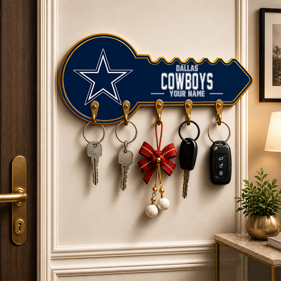 [SPECIAL OFFER] NEW CUSTOMIZED NFL21 DCB DALLAS COWBOYS WALL KEY HOLDER FOR HOME