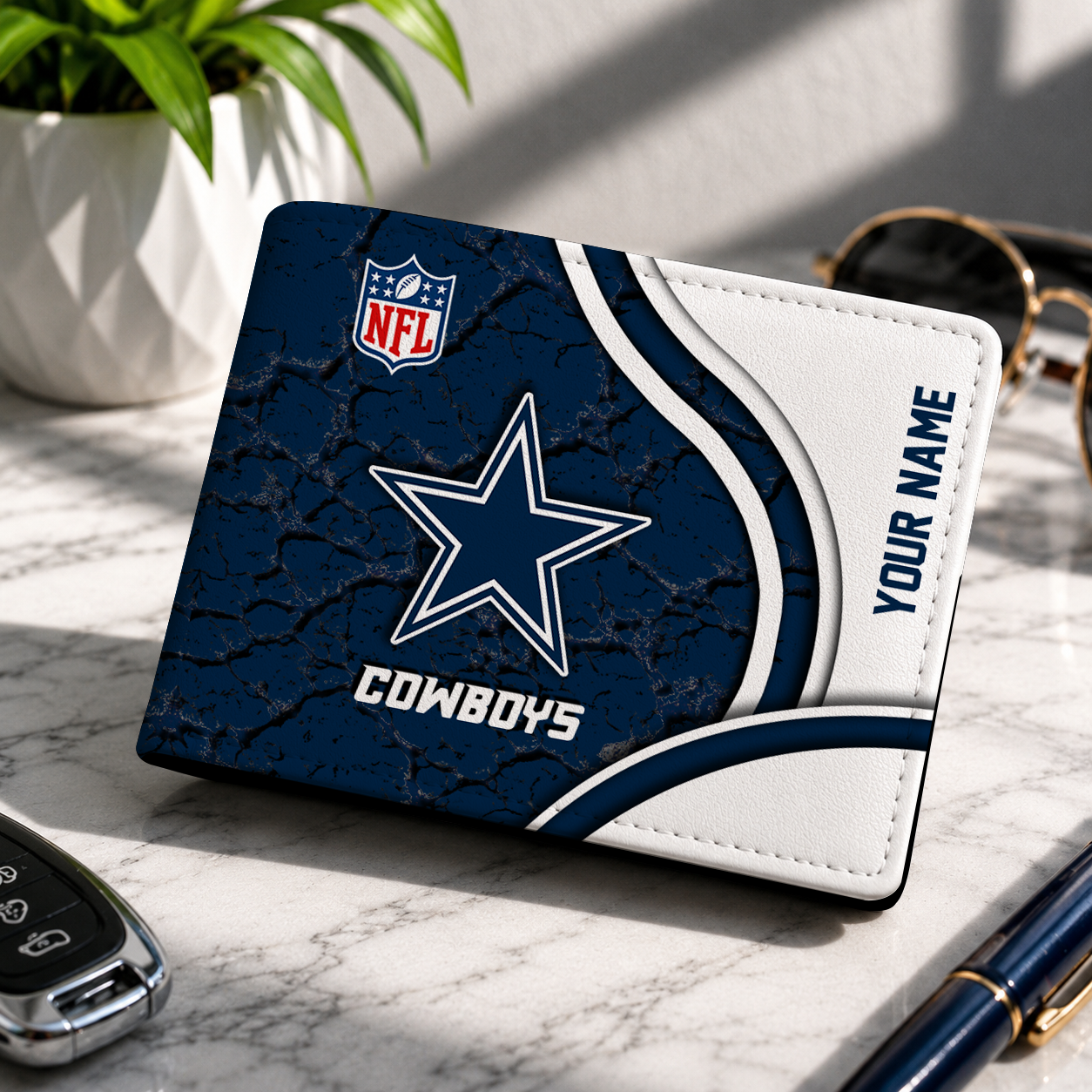 MEGA SALE - NEW CUSTOMIZED NFL21 DCB DALLAS COWBOYS LEATHER WALLET
