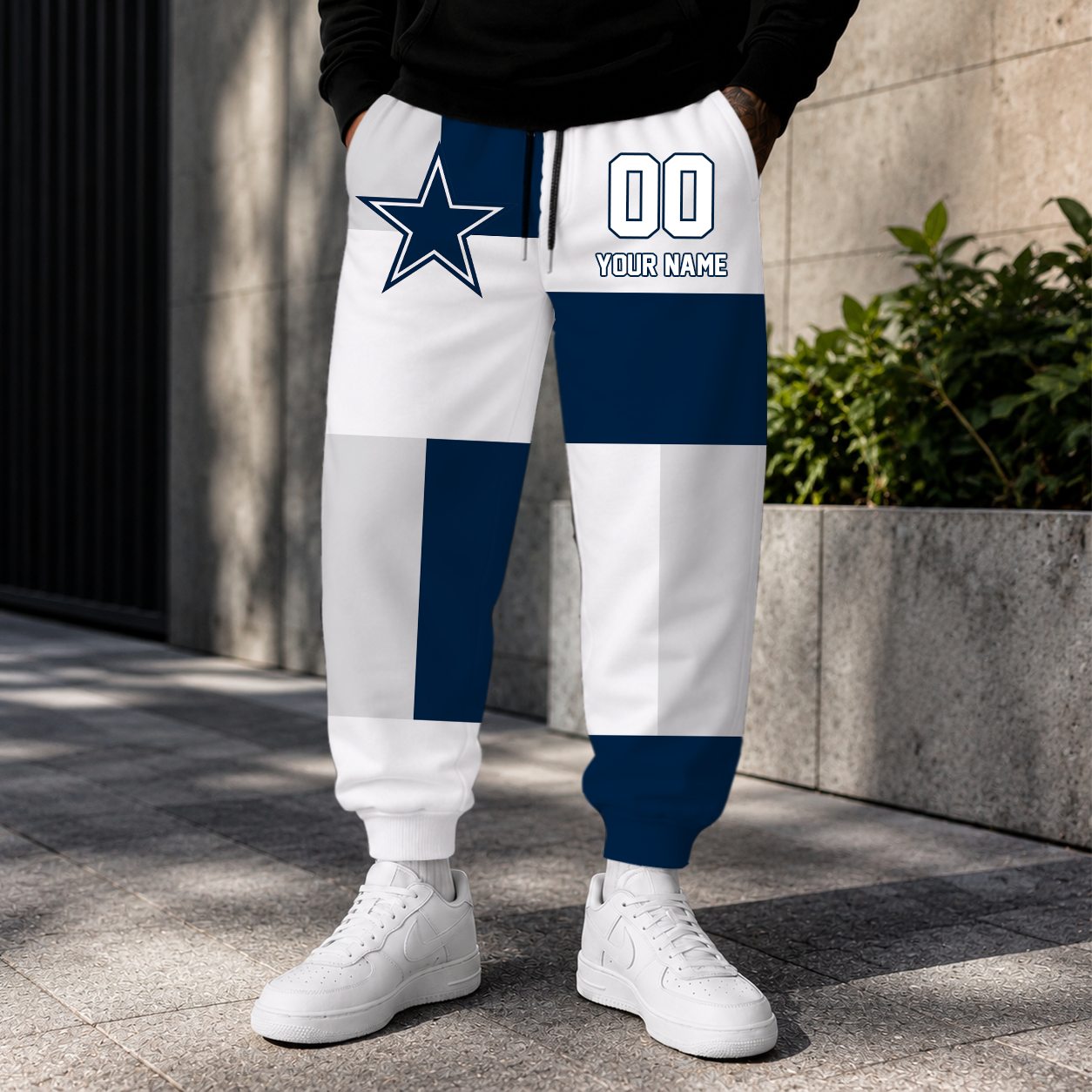 LIMITED EDITION - NEW CUSTOMIZED NFL21 DCB DALLAS COWBOYS SWEATPANTS