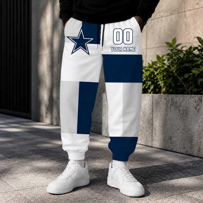 LIMITED EDITION - NEW CUSTOMIZED NFL21 DCB DALLAS COWBOYS SWEATPANTS