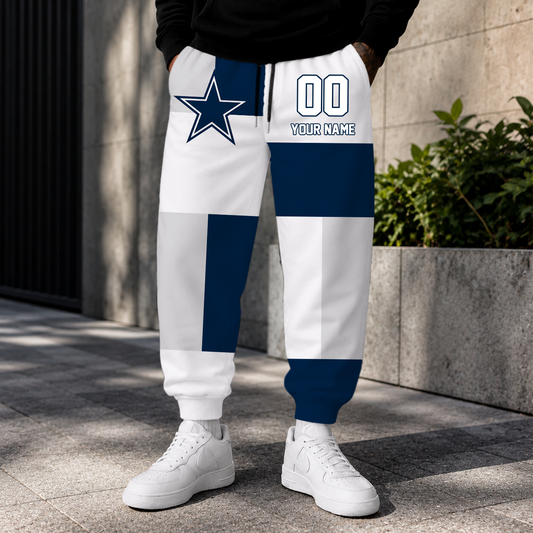 LIMITED EDITION - NEW CUSTOMIZED NFL21 DCB DALLAS COWBOYS SWEATPANTS