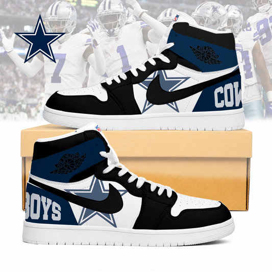 LIMITED EDITION - NEW CUSTOMIZED NFL21 DCB DALLAS COWBOYS AIR JORDAN SNEAKERS