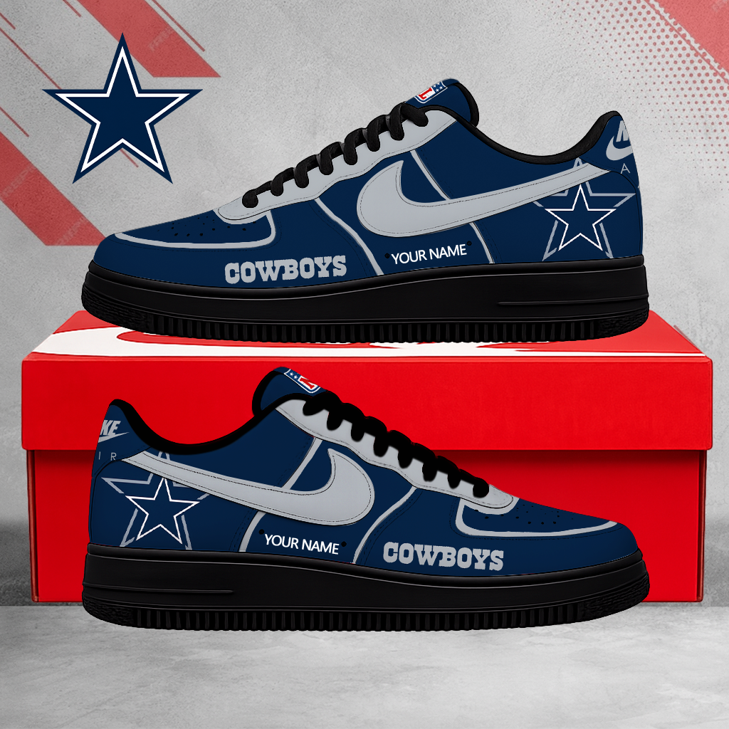 SPECIAL EDITION - NEW CUSTOMIZED NFL21 DCB DALLAS COWBOYS AF1 SHOES