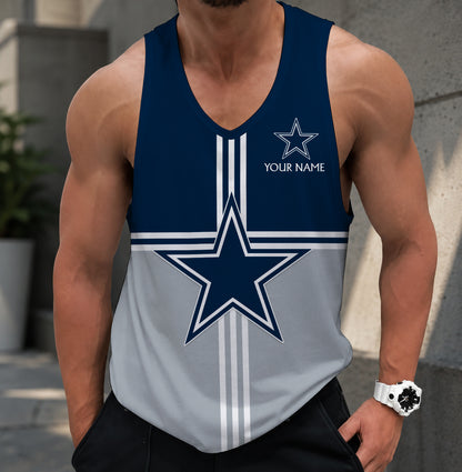 EXCLUSIVE EDITION - NEW CUSTOMIZED NFL21 DCB DALLAS COWBOYS TANK TOP