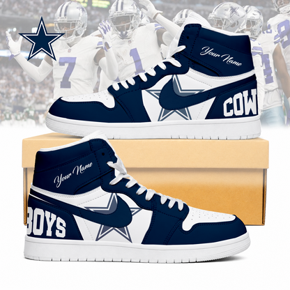 LIMITED EDITION - NEW CUSTOMIZED NFL21 DCB DALLAS COWBOYS AIR JORDAN SNEAKERS