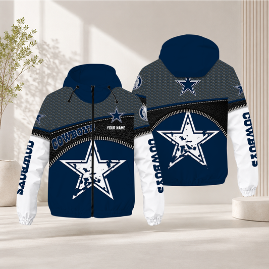 LIMITED EDITION - NEW CUSTOMIZED NFL21 DCB DALLAS COWBOYS WINDBREAKER JACKET