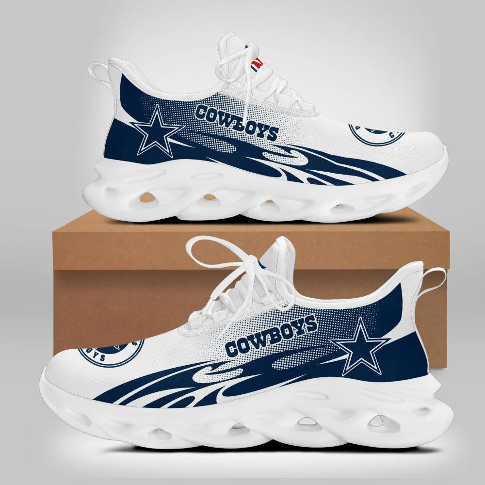 LIMITED EDITION - NEW CUSTOMIZED NFL21 DCB DALLAS COWBOYS UNISEX MAX SOUL SHOES