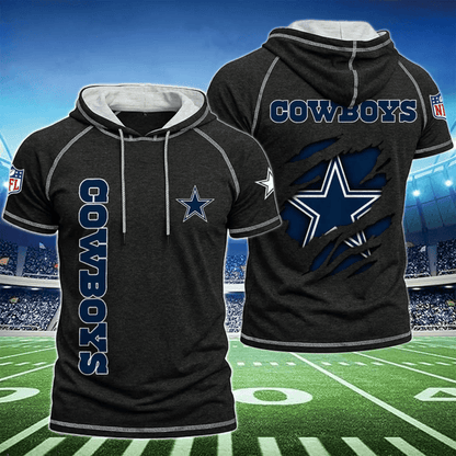 [SPECIAL OFFER] NEW CUSTOMIZED NFL21 DCB DALLAS COWBOYS SHORT SLEEVE HOODIE