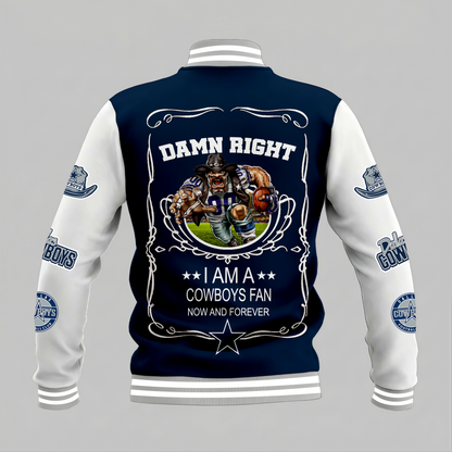 LIMITED EDITION - NEW CUSTOMIZED NFL21 DCB DALLAS COWBOYS BASEBALL JACKET