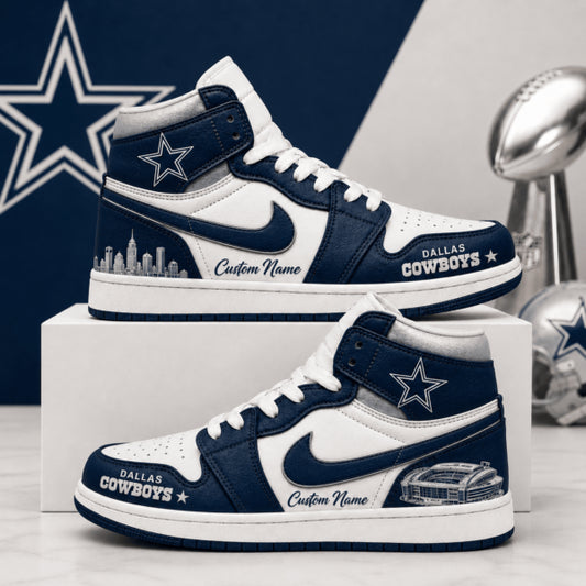 [SPECIAL OFFER] NEW CUSTOMIZED NFL21 DCB DALLAS COWBOYS AIR JORDAN 1