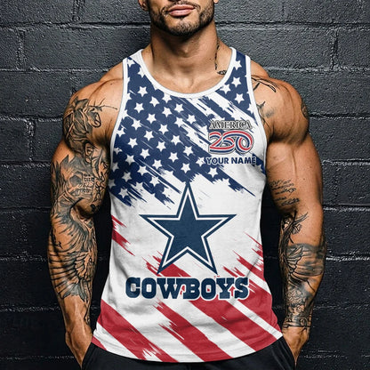 LIMITED EDITION - NEW CUSTOMIZED NFL21 DCB DALLAS COWBOYS UNISEX TANK TOP