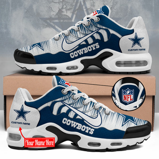 LIMITED EDITION - NEW CUSTOMIZED NFL21 DCB DALLAS COWBOYS UNISEX AIR MAX PLUS SNEAKERS