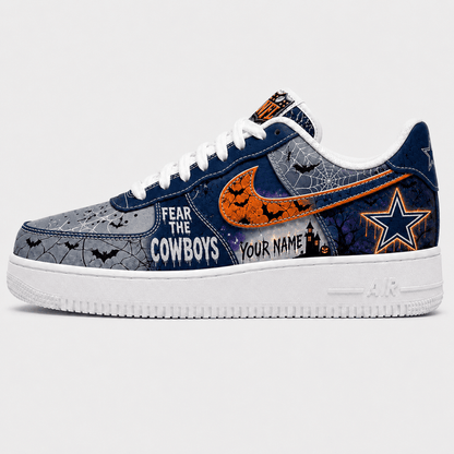 [SPECIAL OFFER] NEW CUSTOMIZED NFL21 DCB DALLAS COWBOYS HALLOWEEN AF1 SHOES