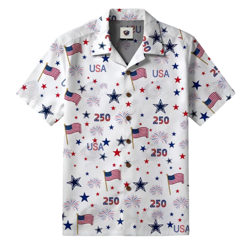 LIMITED EDITION - NEW CUSTOMIZED NFL21 DCB DALLAS COWBOYS PATRIOTIC 250 USA HAWAIIAN SHIRT