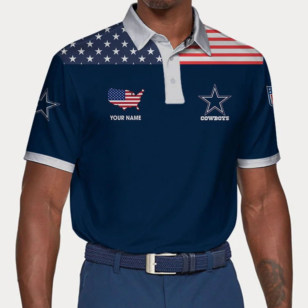 LIMITED EDITION - NEW CUSTOMIZED NFL21 DCB DALLAS COWBOYS POLO SHIRT