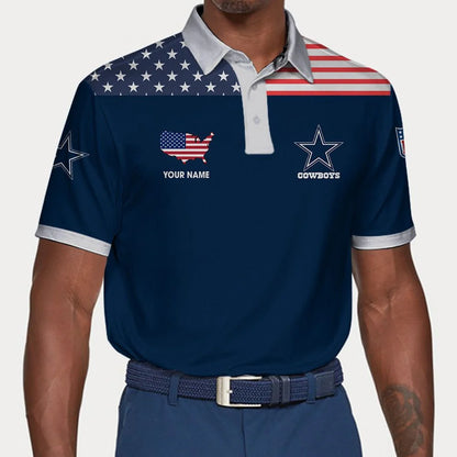 LIMITED EDITION - NEW CUSTOMIZED NFL21 DCB DALLAS COWBOYS POLO SHIRT