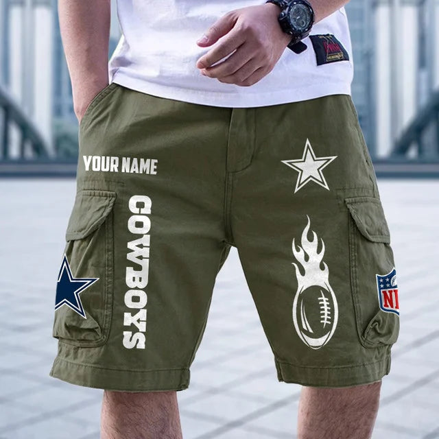 [SPECIAL OFFER] NEW CUSTOMIZED NFL21 DCB DALLAS COWBOYS CARGO SHORTS