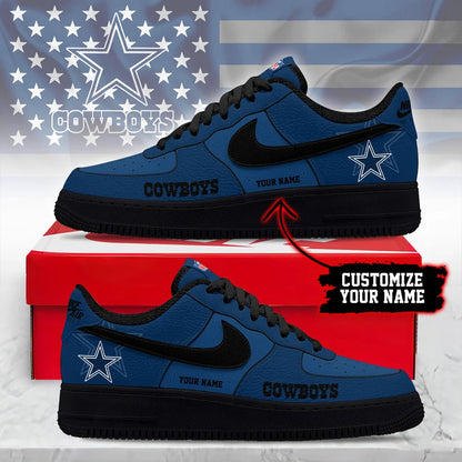 LIMITED EDITION - NEW CUSTOMIZED NFL21 DCB DL COWBOYS AF1 SNEAKERS