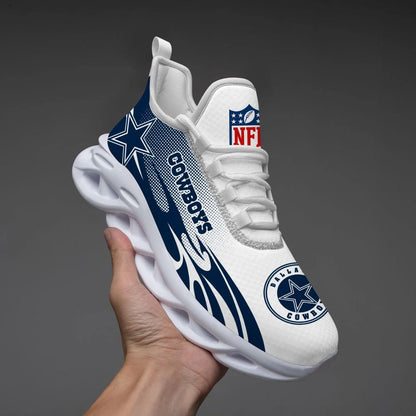 LIMITED EDITION - NEW CUSTOMIZED NFL21 DCB DALLAS COWBOYS UNISEX MAX SOUL SHOES