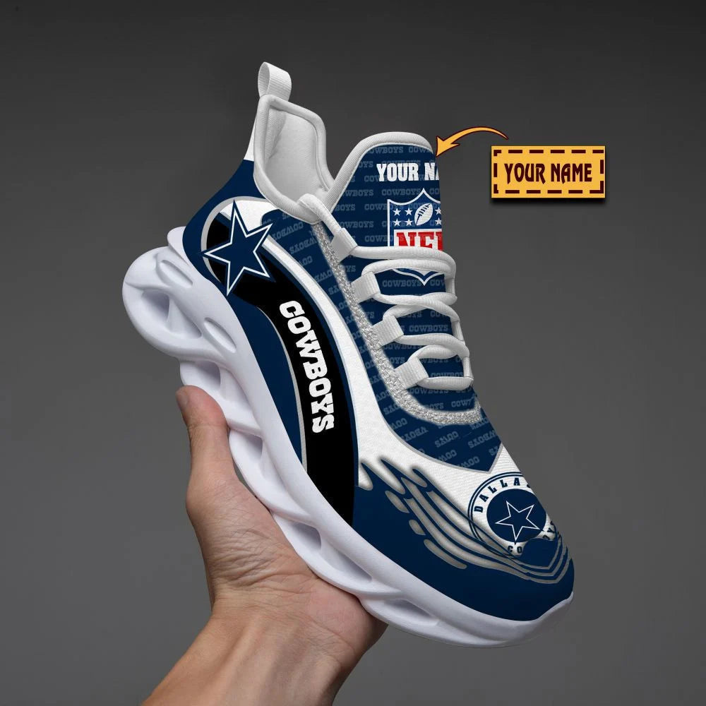 LIMITED EDITION - NEW CUSTOMIZED NFL21 DCB DALLAS COWBOYS UNISEX MAX SOUL SHOES