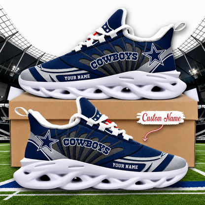 LIMITED EDITION - NEW CUSTOMIZED NFL21 DCB DALLAS COWBOYS UNISEX CLUNKY SNEAKERS
