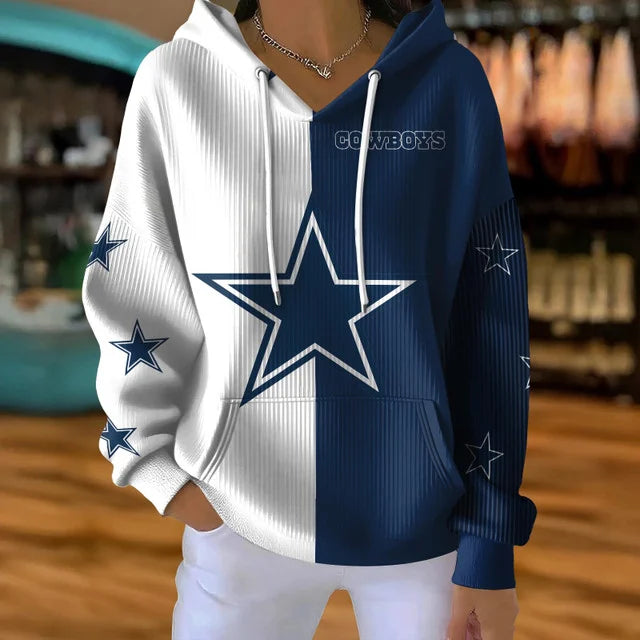 [SPECIAL OFFER] NEW CUSTOMIZED NFL21 DCB DALLAS COWBOYS RIBBED HOODIE & SWEATSHIRT