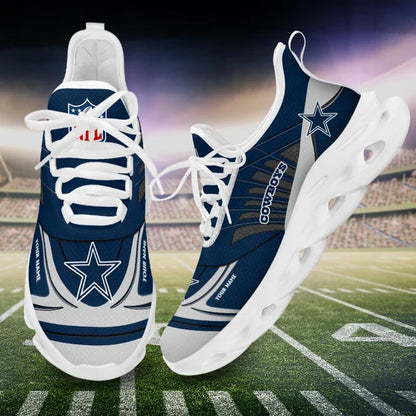 LIMITED EDITION - NEW CUSTOMIZED NFL21 DCB DALLAS COWBOYS UNISEX MAX SOUL SHOES