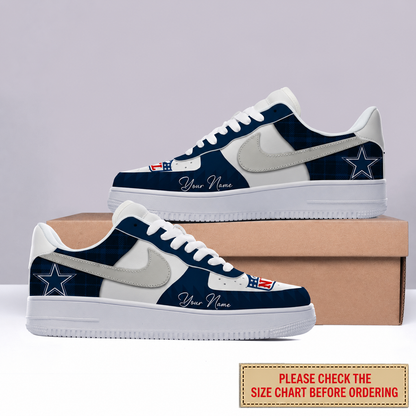 LIMITED EDITION - NEW CUSTOMIZED NFL21 DCB DALLAS COWBOYS AF1 SHOES