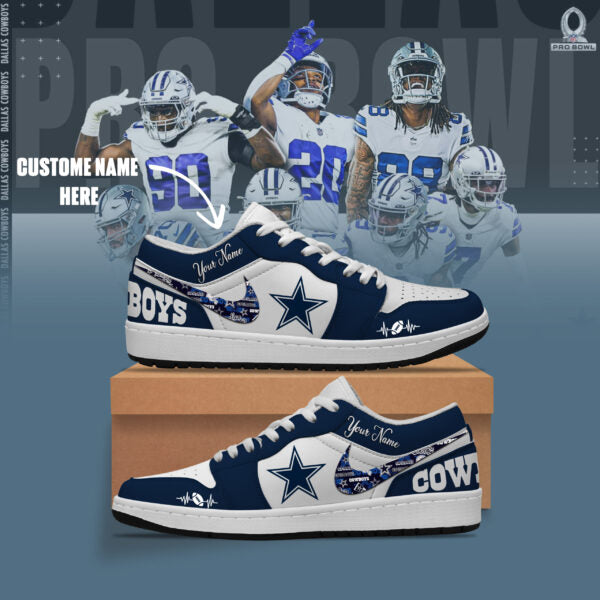 [SPECIAL OFFER] NEW CUSTOMIZED NFL21 DCB DALLAS COWBOYS AIR JORDAN LOW SHOES