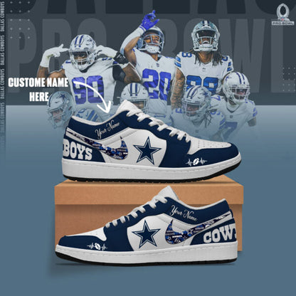 [SPECIAL OFFER] NEW CUSTOMIZED NFL21 DCB DALLAS COWBOYS AIR JORDAN LOW SHOES