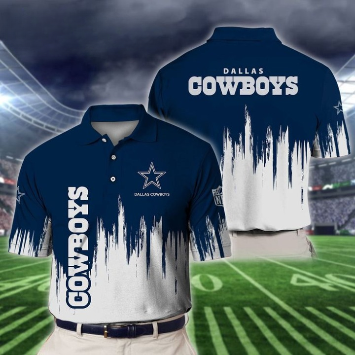 LIMITED EDITION - NEW CUSTOMIZED NFL21 DCB DALLAS COWBOYS POLO SHIRT