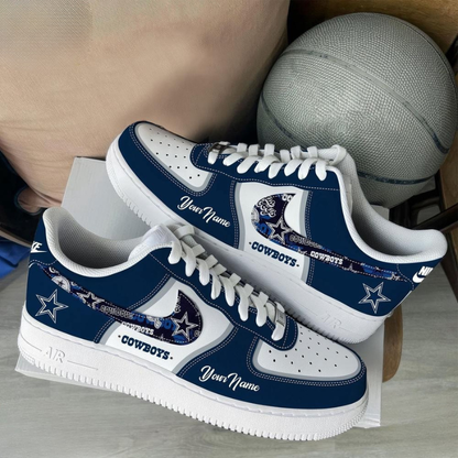LIMITED EDITION - NEW CUSTOMIZED NFL21 DCB DALLAS COWBOYS AF1 SNEAKERS