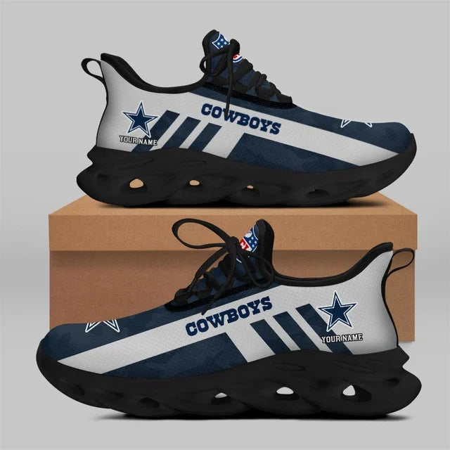 LIMITED EDITION - NEW CUSTOMIZED NFL21 DCB DALLAS COWBOYS UNISEX MAX SOUL SHOES