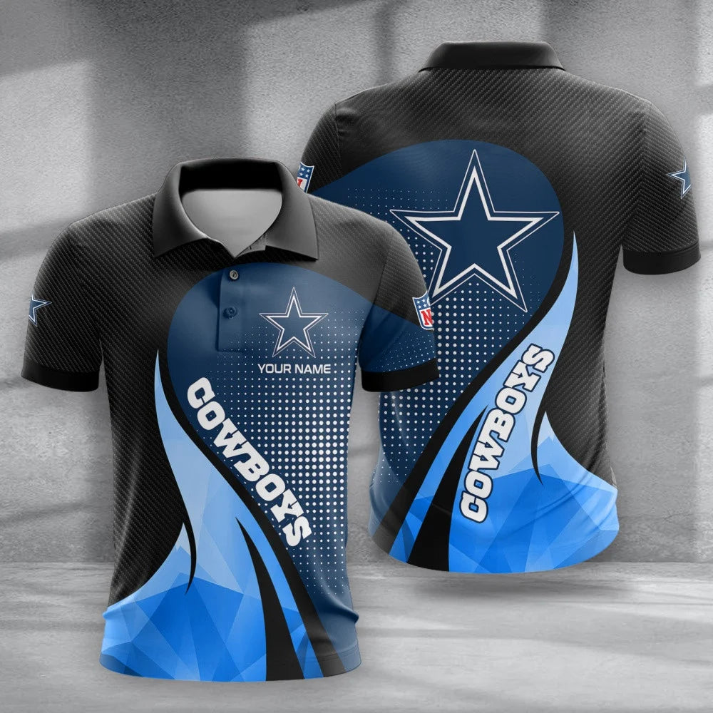 LIMITED EDITION - NEW CUSTOMIZED NFL21 DCB DALLAS COWBOYS POLO, T-SHIRT & SHORT PANTS SET