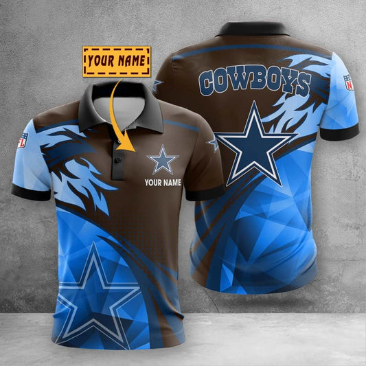 LIMITED EDITION - NEW CUSTOMIZED NFL21 DCB DALLAS COWBOYS POLO SHIRT