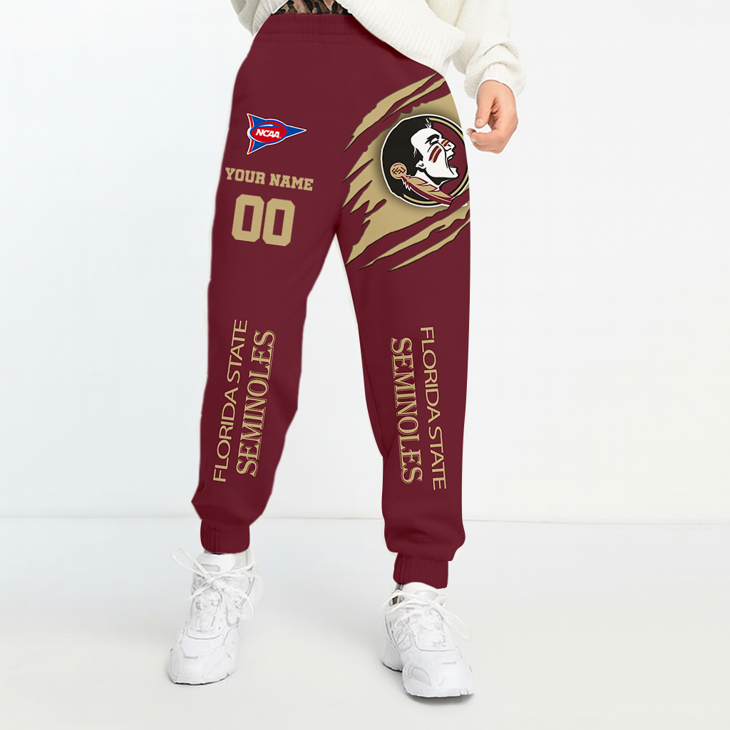 LIMITED EDITION - NEW CUSTOMIZED NCAA FBS21 FLS FLORIDA STATE SEMINOLES UNISEX LONG PANTS