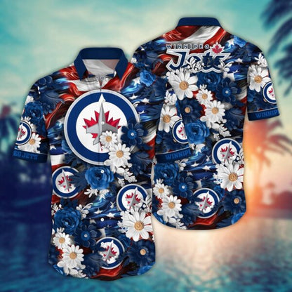 VIRAL EDITION - NEW CUSTOMIZED NHL21 WPJ WINNIPEG JETS INDEPENDENCE DAY UNISEX HAWAIIAN SHIRT