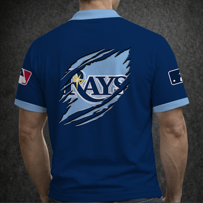 [FLASH SALE] NEW CUSTOMIZED MLB21 TBR TAMPA BAY RAYS POLO SHIRT