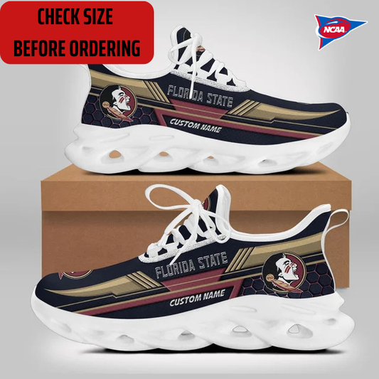 ELITE EDITION - NEW CUSTOMIZED NCAA FBS21 FLS FLORIDA STATE SEMINOLES CLUNKY SNEAKERS