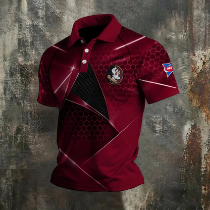 VIRAL EDITION - NEW CUSTOMIZED NCAA FBS21 FLS FLORIDA STATE SEMINOLES POLO SHIRT, ZIP POLO SHIRT & T-SHIRTS